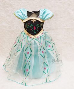 Đầm cho bé hóa thân công chúa Anna xinh đẹp